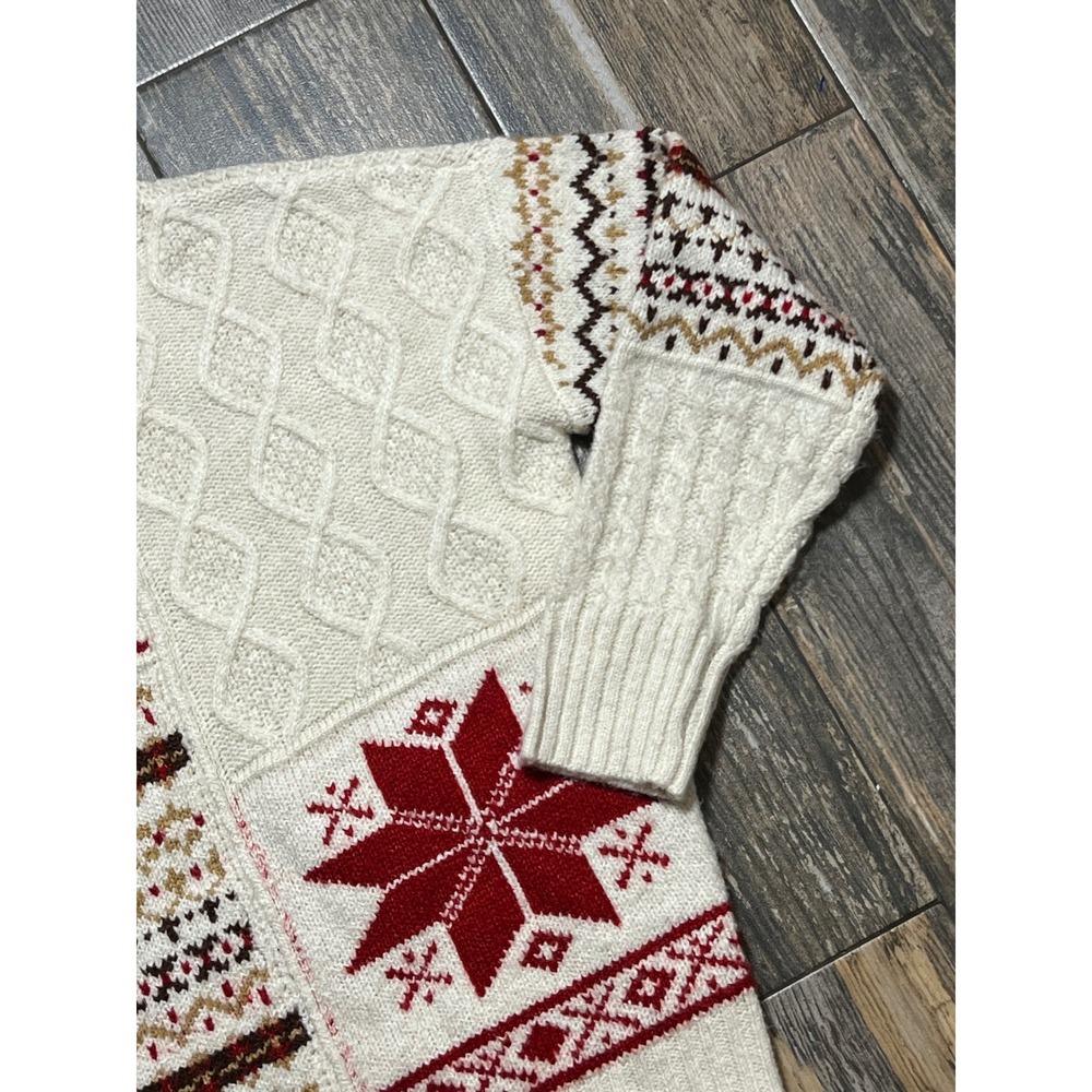 American Eagle Fair Isle Patchwork Knit Sweater C… - image 11